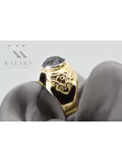 14-кв Желтое золото Александрит Кольцо Винтаж стиль vrc078y